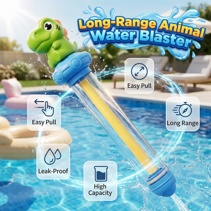 Spielzeug-Wasserpistole mit Zugmechanismus in Tierform