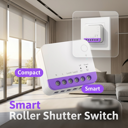 Mini-Smart-Switch für motorisierte Jalousien und Vorhänge