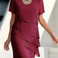 💕2026 Sonderangebot: 50 % Rabatt🔥 Elegantes Midi-Kleid aus plissiertem Chiffon