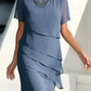 💕2026 Sonderangebot: 50 % Rabatt🔥 Elegantes Midi-Kleid aus plissiertem Chiffon