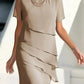 💕2026 Sonderangebot: 50 % Rabatt🔥 Elegantes Midi-Kleid aus plissiertem Chiffon