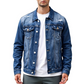 📢🎉50%Rabatt!!!🛍️✨Herren-Freizeit-Denimjacke im Used-Look mit Vintage-Wäsche