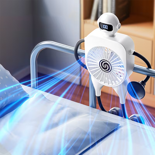 ⏰🔥NUR FÜR BEGRENZTE ZEIT 50 % RABATT! 🤖 Multifunktionaler Tischventilator in Roboterform – niedlich, leise und perfekt für Zuhause, das Büro und das Kinderzimmer ✨🌀
