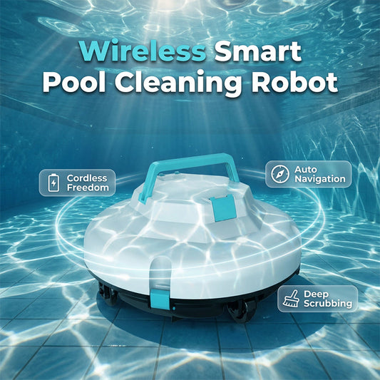 🤖Neu eingetroffen – 61% reduziert!🌊Poolreinigungsroboter | Kabellos · Starke Saugkraft · Intelligente Navigation · Ein-Knopf-Start · Leicht entnehmbarer Filterkorb🏖️