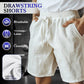 🔥 50% RABATT ⏰Herren-Shorts mit elastischem Kordelzug und einfarbigem Desig
