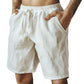 🔥 50% RABATT ⏰Herren-Shorts mit elastischem Kordelzug und einfarbigem Desig