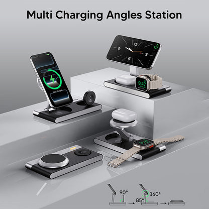 3-in-1-Ständer mit klappbarem Magnet-Wireless-Ladegerät