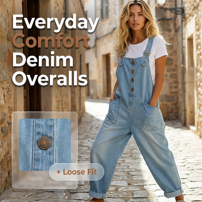 👖🔥 50% RABATT 💥 Damen Baggy Denim Latzhose mit Taschen – lässig, bequem & absolut im Trend ✨