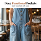 👖🔥 50% RABATT 💥 Damen Baggy Denim Latzhose mit Taschen – lässig, bequem & absolut im Trend ✨