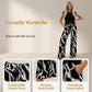 🌺Damenhose mit weitem Bein und Kordelzug im Bohemian-Print