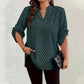 👚🔥 50% RABATT 🌞 NEU 2026 Damen Bluse mit geometrischem Print ✨ luftiger V-Ausschnitt, locker & super bequem für warme Tage
