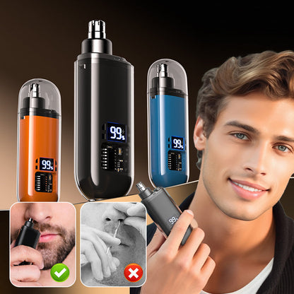 🔥 50 % RABATT! ✨ Intelligenter Nasenhaarschneider – schmerzfreier Schnitt, wasserdicht nach IPX7, Schnellladung über USB-C, LED-Anzeige ✂️⚡