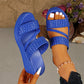 🌺Damen-Plateausandalen mit gewebtem Riemen