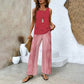 🎯 50 % RABATT – LOOK DES TAGES! Passendes Damen-Outfit – Set aus weit fallender Hose und Trägertop ✨🌸 【Jetzt zugreifen】