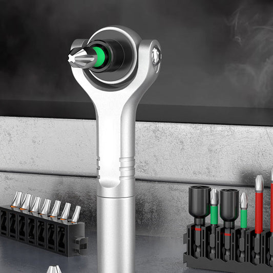 🧲 Magnetischer Ratsche-Schraubendreher – Bit-Verlust adé! Schnellwechsler für Links-/Rechtslauf