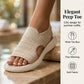 🚚 Nachschub ist da – schnell sein lohnt sich! 👟 Atmungsaktive Plateausandalen aus Strickstoff für Damen – bequem & modisch