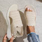 🚚 Nachschub ist da – schnell sein lohnt sich! 👟 Atmungsaktive Plateausandalen aus Strickstoff für Damen – bequem & modisch