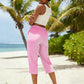 ⏰ 50% RABATT – Nur für kurze Zeit! 🌺Sommerliche Caprihose mit Karomuster für Damen