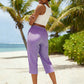 ⏰ 50% RABATT – Nur für kurze Zeit! 🌺Sommerliche Caprihose mit Karomuster für Damen