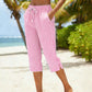 ⏰ 50% RABATT – Nur für kurze Zeit! 🌺Sommerliche Caprihose mit Karomuster für Damen