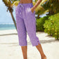 ⏰ 50% RABATT – Nur für kurze Zeit! 🌺Sommerliche Caprihose mit Karomuster für Damen