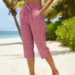 ⏰ 50% RABATT – Nur für kurze Zeit! 🌺Sommerliche Caprihose mit Karomuster für Damen