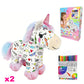🎁 Letzter Tag Verkauf 50% Rabatt 🥳DIY-Set zum Ausmalen: Einhorn-Plüschtier