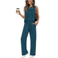 👑 Das Must-Have der Saison! Ärmelloses Damen-Top und Hose mit Kordelzug (Set)