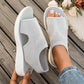 👡 Damen Platform Open-Toe Sandalen – bequemer Plateauabsatz, luftiges Design & perfekt für Strand, Alltag & Freizeit