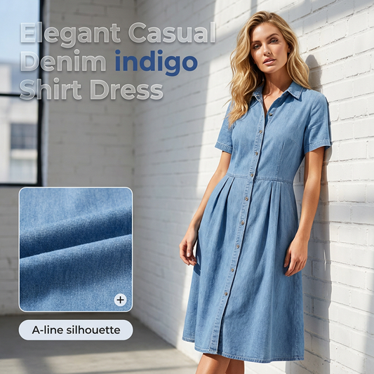 👖✨ Elegantes & lässiges Damen-Jeanskleid | Der perfekte Allrounder für jeden Tag