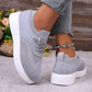 📅 Heute bestellen = 50% sparen ！Damen atmungsaktive Mesh-Slip-On-Walking-Schuhe