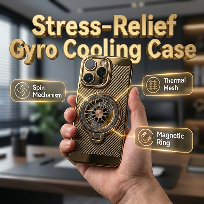 👑 Das Must-Have der Saison! Magnetische Gyro-Ring-Halterung mit Kühlfunktion für das Smartphone