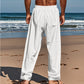 👖 Men's Casual Linen Drawstring Pants – leicht, atmungsaktiv & bequem – mit elastischem Bund & Kordelzug – perfekt für Alltag, Büro & Freizeit