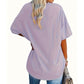 🌹 Damen-T-Shirt in Übergröße mit Rosenmuster und V-Ausschnitt – bequem, luftig & vielseitig – perfekt für Alltag, Strand & Freizeit