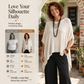 🙌 70% Wiederkaufquote – Qualität überzeugt! ✨Damen-Strickoberteil mit Batwing-Ärmeln und Aussparungen