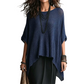 🙌 70% Wiederkaufquote – Qualität überzeugt! ✨Damen-Strickoberteil mit Batwing-Ärmeln und Aussparungen