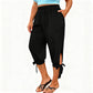 🌊 Der angesagteste Look diesen Sommer – zum halben Preis mitnehmen ！Caprihose für Damen mit elastischem Bund im Freizeitstil
