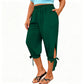 🌊 Der angesagteste Look diesen Sommer – zum halben Preis mitnehmen ！Caprihose für Damen mit elastischem Bund im Freizeitstil