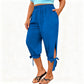 🌊 Der angesagteste Look diesen Sommer – zum halben Preis mitnehmen ！Caprihose für Damen mit elastischem Bund im Freizeitstil
