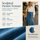 💙🔥Damenrock aus Denim mit hoher Taille und unregelmäßigem Schnitt – lässiger Vintage-Style
