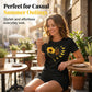 ⏰ Letzte Welle – Lager fast leer – 50% endet jederzeit 🌺Set aus T-Shirt und Shorts mit Sonnenblumenmuster für Damen