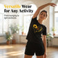 ⏰ Letzte Welle – Lager fast leer – 50% endet jederzeit 🌺Set aus T-Shirt und Shorts mit Sonnenblumenmuster für Damen