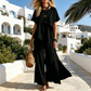 👗Set aus asymmetrischem Damenoberteil und weit geschnittener Hose mit Schlitz – elegantes Statement-Set ✨