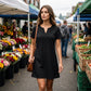 ⭐ 4,9 Sterne – nicht ohne Grund! ✨Damen Bohemian Spitzen V-Ausschnitt T-Shirt-Kleid