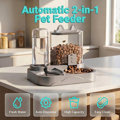 ⌛Zeitlich begrenztes Angebot – 2-in-1-Futter- und Trinknapf für Haustiere