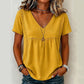 👚✨Women's Elegant V-Neck T-Shirt – schmeichelhafter Ausschnitt, weicher Stoff & vielseitig – perfekt für Alltag, Büro & Freizeit – leicht zu kombinieren