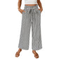 ⏰ Letzte Welle – Lager fast leer – 50% endet jederzeit ！Gestreifte Damenhose mit weitem Bein und hoher Taille