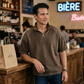 ⌛ Nur solange Vorrat reicht – danach regulärer Preis! Vintage-Denim-T-Shirt mit halbem Reißverschluss für Herren