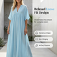 🏃‍♀️ Es wird im Akkord weggeschnappt – Zögern Sie nicht! Luftiges Sommer-Maxikleid für Damen mit V-Ausschnitt