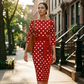 ⏰ Countdown läuft – 50% nur noch 3 Tage! Elegantes Retro-Kleid mit Polka-Dots für Damen